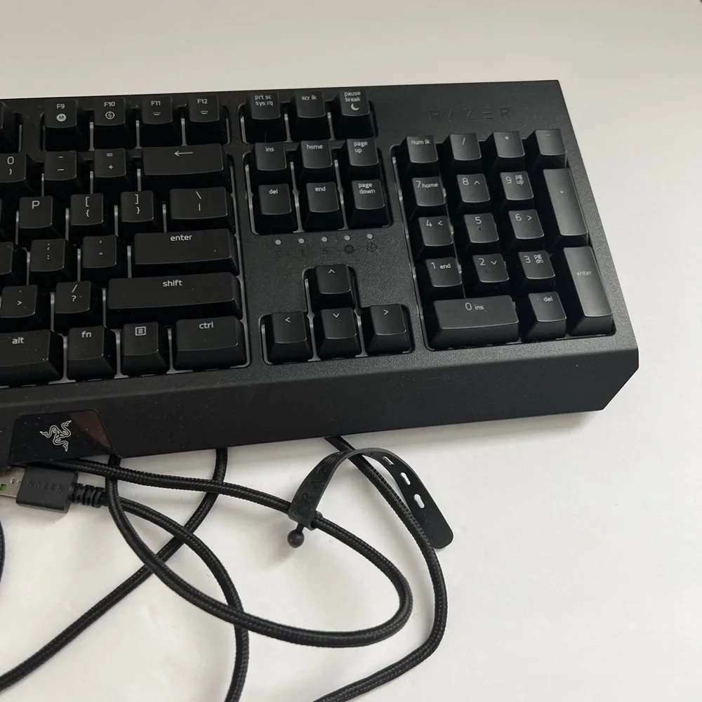 Razer BlackWidow Wired Gaming Mechanical Green Switch Keyboard Keyboard - Black